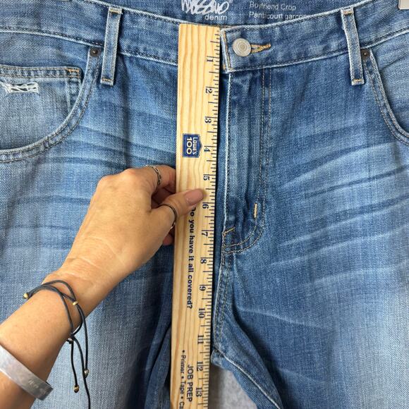 NWT Mossimo Jeans Women’s Plus Size 18 Boyfriend Crop 100% Cotton Casual Boho - Picture 8 of 12